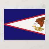 Carte Postale Drapeau des Samoa américaines (Devant)
