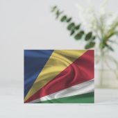Carte Postale Drapeau des Seychelles (Debout devant)