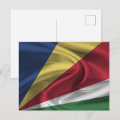 Carte Postale Drapeau des Seychelles (Devant / Derrière)