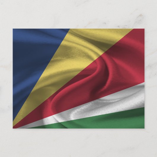 Carte Postale Drapeau des Seychelles (Devant)