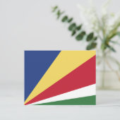 Carte Postale Drapeau des Seychelles (Debout devant)