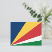 Carte Postale Drapeau des Seychelles (Debout devant)