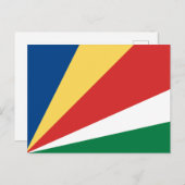 Carte Postale Drapeau des Seychelles (Devant / Derrière)