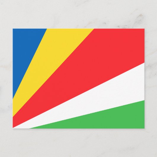 Carte Postale Drapeau des Seychelles (Devant)