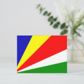 Carte Postale Drapeau des Seychelles (Debout devant)