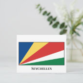 Carte Postale Drapeau des Seychelles (Debout devant)