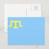 Carte Postale Drapeau des Tatars de Crimée (Devant / Derrière)