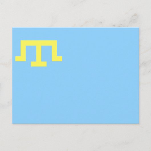 Carte Postale Drapeau des Tatars de Crimée (Devant)