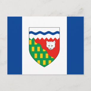 CARTE POSTALE DRAPEAU DES TERRITOIRES DU NORD-OUEST