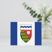 Carte Postale Drapeau des Territoires du Nord-Ouest (Debout devant)