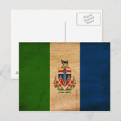 Carte Postale Drapeau des Territoires du Yukon (Devant / Derrière)