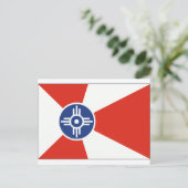 Carte Postale Drapeau des TIC Wichita Kansas (Debout devant)