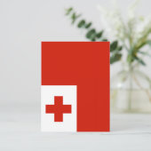 Carte Postale Drapeau des Tonga (Debout devant)