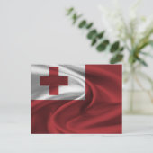 Carte Postale Drapeau des Tonga (Debout devant)