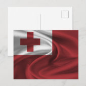 Carte Postale Drapeau des Tonga (Devant / Derrière)