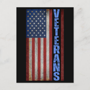 Carte Postale Drapeau des VÉTÉRANS USA 4 JUILLET