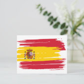 Carte Postale Drapeau d'Espagne (Debout devant)