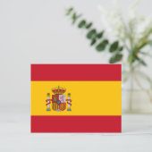 Carte Postale drapeau d'espagne (Debout devant)