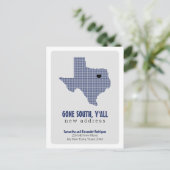 Carte Postale Drapeau d'Etat bleu parti sud, Y'all Moving (Debout devant)