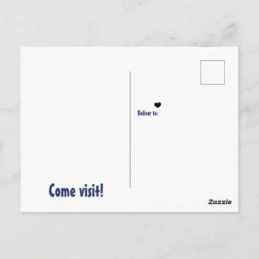 Carte Postale Drapeau d'Etat bleu parti sud, Y'all Moving (Dos)