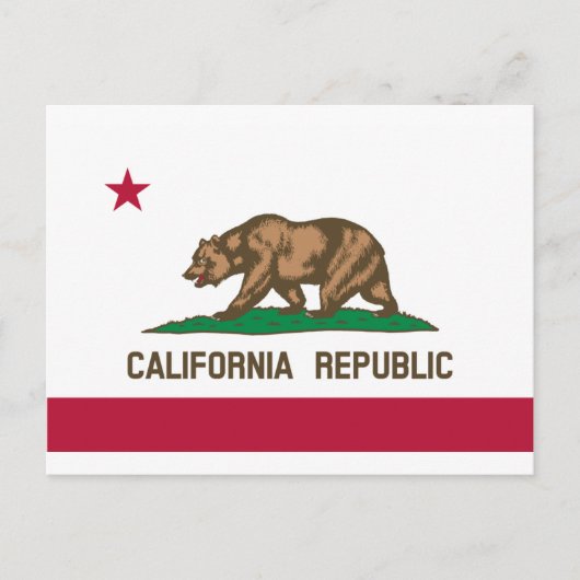 Carte Postale Drapeau d'État de Californie (Devant)