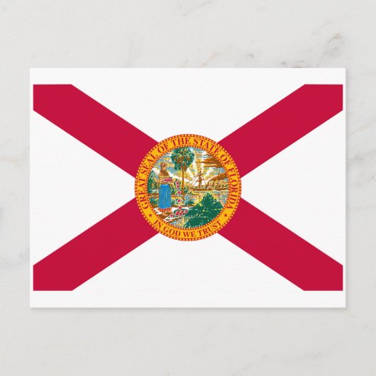 Carte Postale Drapeau d'État de Floride (Devant)