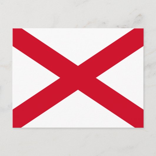 Carte Postale Drapeau d'État de l'Alabama (Devant)