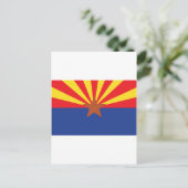 Carte Postale Drapeau d'État de l'Arizona (Debout devant)