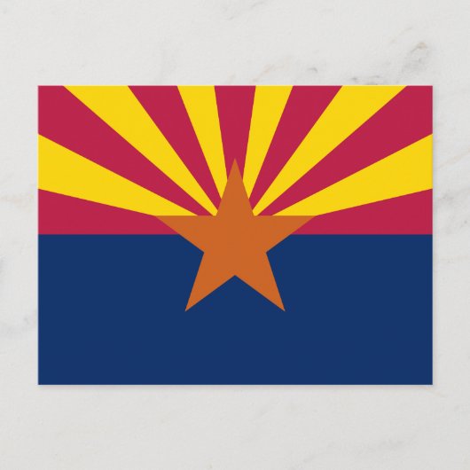 Carte Postale Drapeau d'État de l'Arizona (Devant)