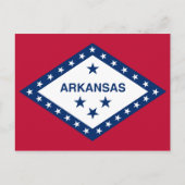 Carte Postale Drapeau d'État de l'Arkansas (Devant)
