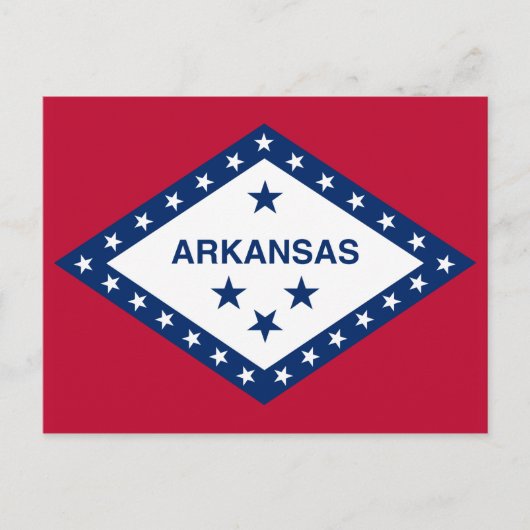 Carte Postale Drapeau d'État de l'Arkansas (Devant)