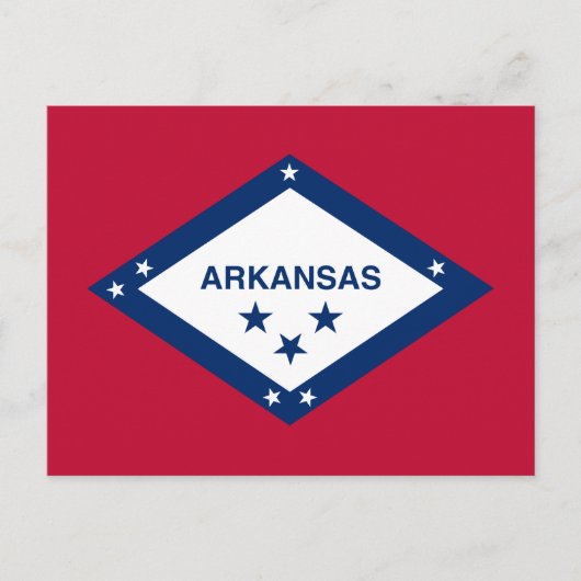 Carte Postale Drapeau d'État de l'Arkansas (Devant)