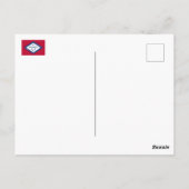 Carte Postale Drapeau d'État de l'Arkansas (Dos)