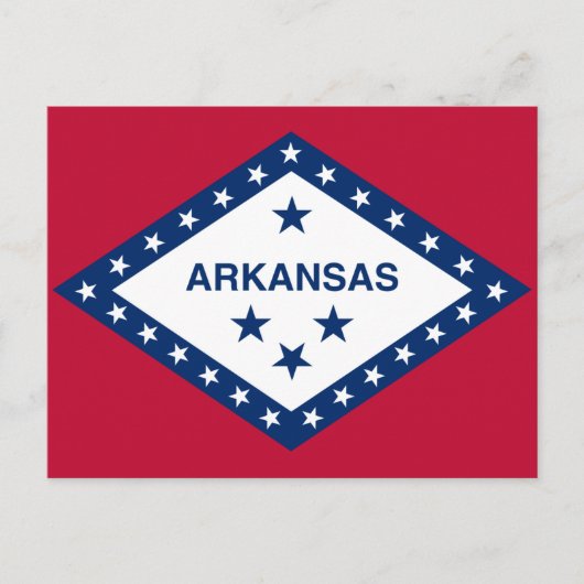 Carte Postale Drapeau d'État de l'Arkansas (Devant)