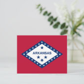 Carte Postale Drapeau d'État de l'Arkansas (Debout devant)