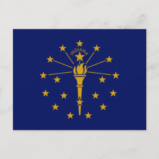 Carte Postale Drapeau d'État de l'Indiana