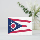 Carte Postale Drapeau d'état de l'Ohio (Debout devant)