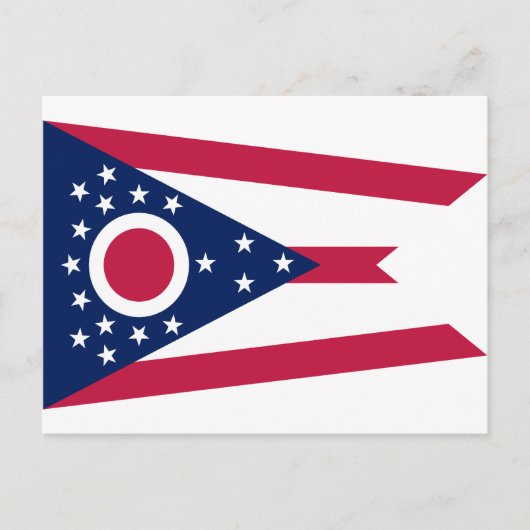 Carte Postale Drapeau d'état de l'Ohio (Devant)