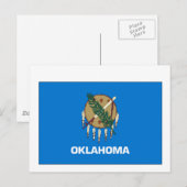 Carte Postale Drapeau d'État de l'Oklahoma (Devant / Derrière)