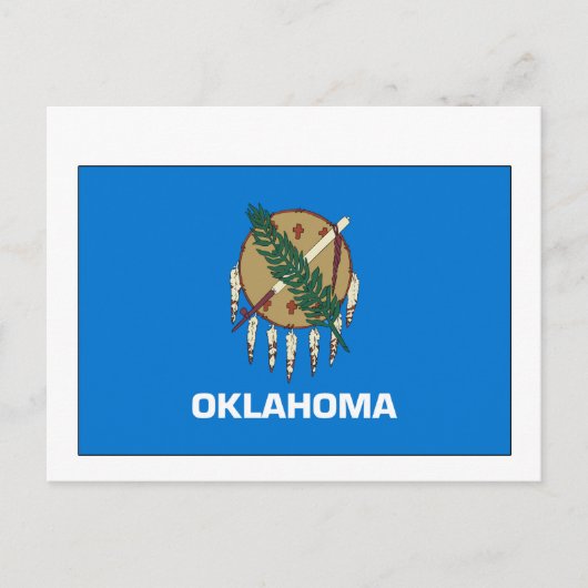 Carte Postale Drapeau d'État de l'Oklahoma (Devant)