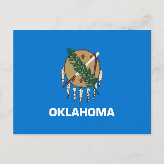 Carte Postale Drapeau d'État de l'Oklahoma (Devant)
