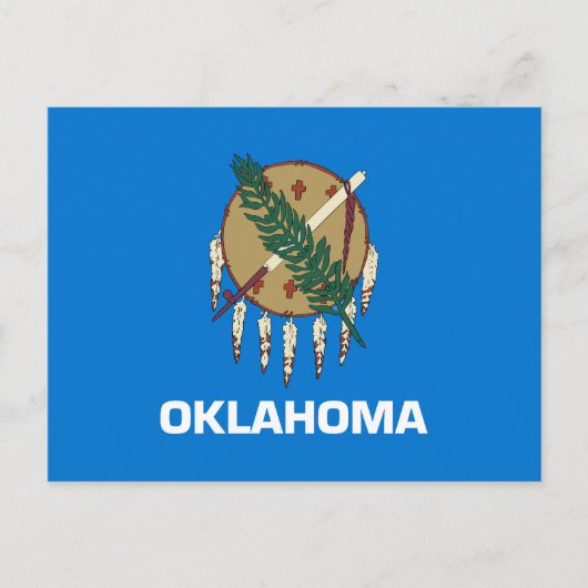 Carte Postale Drapeau d'État de l'Oklahoma (Devant)