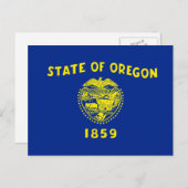 Carte Postale Drapeau d'État de l'Oregon (Devant / Derrière)