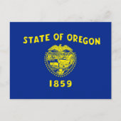 Carte Postale Drapeau d'État de l'Oregon (Devant)