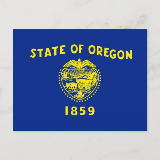 Carte Postale Drapeau d'État de l'Oregon (Devant)