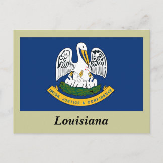 Carte Postale Drapeau d'État de Louisiane