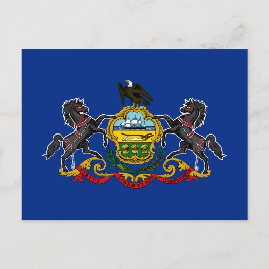 Carte Postale Drapeau d'État de Pennsylvanie (Devant)