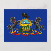 Carte Postale Drapeau d'État de Pennsylvanie (Devant)