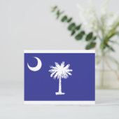 Carte Postale Drapeau d'état de SC Palmetto Moon (Debout devant)