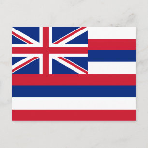 Carte Postale Drapeau d'État d'Hawaii